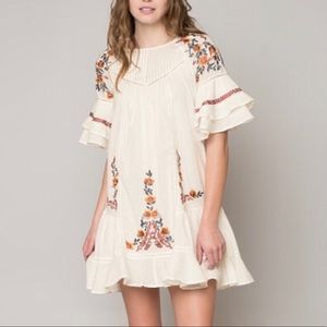 Free People Pavlov Embroidered Dress
